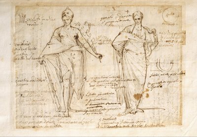 The Allegorical Figures of Reason and Wisdom by Pietro Testa